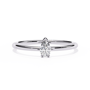 Bijoux Loista avec bague en diamant cultivé en laboratoire certifié IGI, plaquée rhodium, bague de mariage, bijoux en or 18 carats, bijoux en diamant faits à la main - Product Image 1