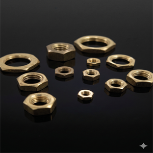 Écrou hexagonal en laiton Bhammar, modèle BPBC001, filetage mâle, application personnalisable - Product Image 2
