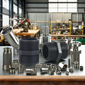 Conexión de Tubería de PVC de Bajo Costo C-Way, Fabricación OEM/ODM, Superficie Lisa, Rosca Macho BSP de Plástico, Niple Hexagonal para Suministro de Agua - Product Image 4