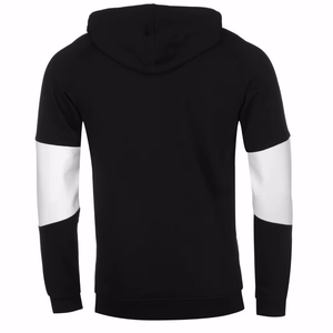 Sweat-shirt à capuche personnalisé pour homme, color block, 100% coton, blanc et noir, avec poche kangourou, vente en gros OEM - Product Image 2