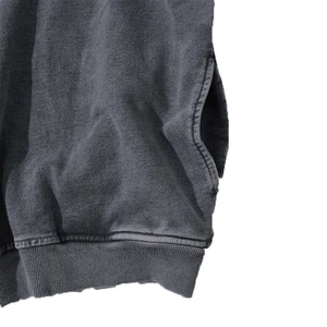 Sudadera con Capucha Estilo Gótico Y2K, Oversize, Lavado Ácido, Color Negro, Personalizable, MOQ, Alta Calidad, 100% Algodón Felpa, Ecológica, para Hombre - Product Image 2