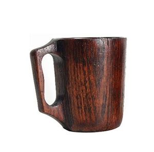 Wooden Mug Handmade Solid Wood Coffee Cup Natural Finish Rustic Style Eco Friendly Drinking Mug for Kitchen Use - Product Image 3