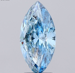 Diamante Cultivado en Laboratorio con Certificación IGI, Corte Marquise Modificado de 2.13 CT, Color Azul Intenso Fantasía, Claridad VS2, CVD 1, Joyería ROYAL GEMS - Product Image 4
