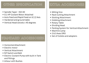 เครื่องกัดอเนกประสงค์แบบอัตโนมัติทุกประเภท รุ่น 4 หมายเลข ซุปเปอร์เทค เมค / รุ่น STAF-4 - Product Image 4