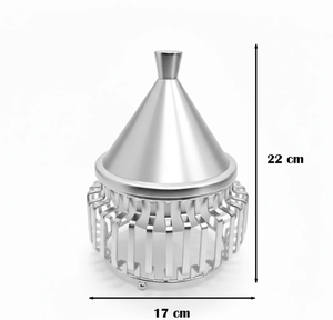 Handmade Metal Modern Luxury Eco-Friendly Durable Dome Lid Serving Bowl Set Polished Finish <b>Wedding</b> Decorative Food Serving Bowl - Product Image 5