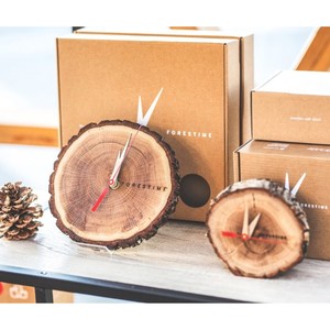 Horloges de bureau en bois, design circulaire rustique, fonctionnement à piles, mouvement à quartz, affichage à aiguilles, écologiques, décoratives - Product Image 5
