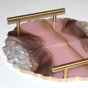 Best Quality Handmade Large Resin Art <b>Tray</b> Aesthetic <b>Vanity</b> Coffee Table Decor Reasonably Priced Wedding Serving <b>Tray</b> - Product Image 1