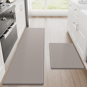 2 Tappeti da Cucina Antifatica, Tappetini Ammortizzati Antiscivolo per Scrivania, Tappetino Impermeabile per Pavimento della Cucina - Product Image 1