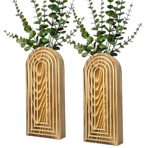 Vase élégant en bois de Sheesham avec incrustations complexes - Vente en gros - Product Image 6