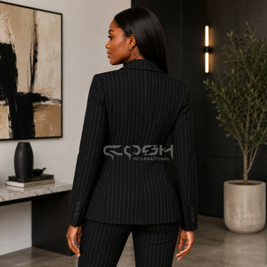 Cosh International - Blazer de Mujer con Doble Botonadura y Rayas Finas, Estilo Griego, Marca Delta Sigma, Casual, Bordado - Product Image 5