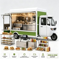 Chariot à donuts personnalisable avec friteuse, station de glaçage et machine à café pour les ventes matinales en pleine heure de pointe