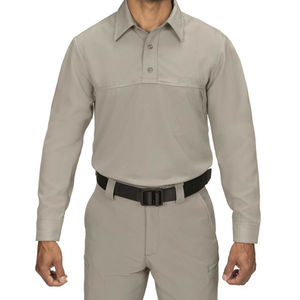 เสื้อเชิ้ตแทคติคอลแขนยาวแห้งเร็ว 3 กระดุม ผ้าพีคโพลีเอสเตอร์ 100% สำหรับผู้ชาย ป้องกันรอยยับ - Product Image 1