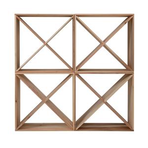 Caisses de rangement modulaires en bois naturel pour vin, pour présentation au sol ou sur comptoir, système d'étagères pour l'organisation et la décoration de bar à domicile - Product Image 5