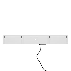 แท่นวางทีวีแบบลอย65 "ติดผนังพร้อมไฟ LED 16สีขาตั้งทีวีแบบทันสมัย - Product Image 4
