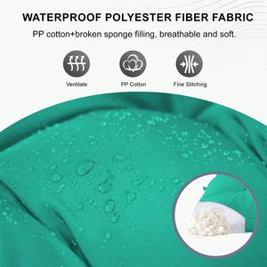 Cuscini per altalena da esterno da 60 pollici, impermeabili, spessi 4 pollici, cuscini di ricambio per altalena da veranda, cuscini per schienale con lacci, cuscini per esterni - Product Image 4