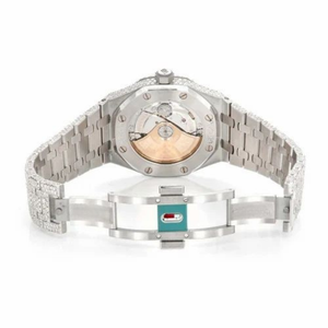 Montre Moissanite Entièrement Sertie de Diamants pour Hommes, Aspect Diamant de Luxe, Acier Inoxydable, Étanche, Hip Hop, Logo Personnalisé, Montre-Bracelet à Quartz - Product Image 3