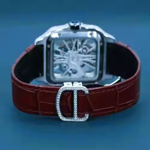 Montre à quartz haut de gamme pour homme avec diamants Moissanite, style Hip Hop, montre-bracelet de luxe - Product Image 3