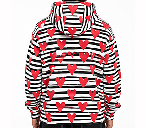 Sweat à capuche zippé noir pour homme, en molleton de coton premium, style streetwear hiver, chaud et tendance, pour un usage décontracté - Product Image 2