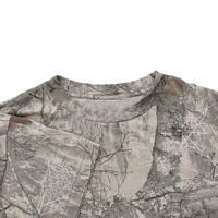T-shirt surdimensionné camouflage personnalisé, imprimé numérique, graphique, en coton épais 100%, coupe courte et carrée, motif camouflage Real Tree