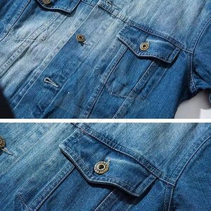 Veste en jean pour homme de haute qualité avec fermeture boutonnée, vêtement d'extérieur, vente en gros, fabricant, veste en jean pour homme au quotidien - Product Image 5