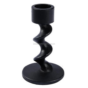 Home Decorative Metal Spiral Taper <b>Candle</b> Holders Elegant <b>Lanterns</b> & <b>Candle</b> Jars <b>for</b> Christmas Festivities - Product Image 1