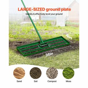 Livellatore da Giardino Professionale in Acciaio da 78 Pollici con Manico Estensibile, Rastrello Livellante per Prato 36x10 Pollici, Strumento in Metallo Inossidabile per la Cura del Prato - Product Image 2