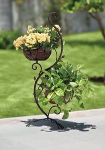Wall Planters Round Metal Powder Coated Hanging <b>Bracket</b> <b>for</b> Garden Outdoor Use - Product Image 1