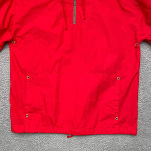 Veste de pluie sportive rouge pour homme, coupe-vent, pull-over décontracté, grande taille, coton, imperméable, réversible, automne - Product Image 5