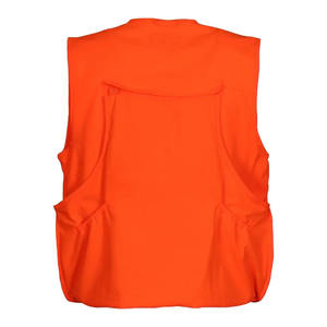 Chaleco de Pesca Táctico Naranja de Verano, Lona Cardura, Ligero, Transpirable, Multibolsillos, Forro Extraíble Personalizado, Unisex, Talla Grande - Product Image 2