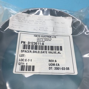 TOKYO ELECTRON TEL D123611-A <b>SPACER</b>, GATE VALVE - Trusted Global Legacy Semiconductor Equipment and Parts at - Product Image 1
