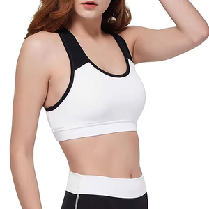 New Arrival Custom Made Great Quality Breathable Quick Dry Women's <b>Strapless</b> Sports <b>Bra</b> 100% Cotton Medium Support Front Plaid - Product Image 4