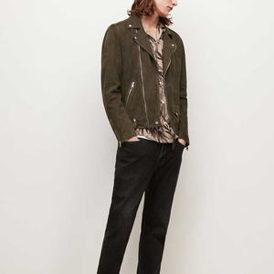 Fashion <b>Men's</b> Leather <b>Jackets</b> Autumn Suede Solid Color Popular Design Casual <b>Velvet</b> Male <b>Jacket</b> OEM Service Customized - Product Image 1