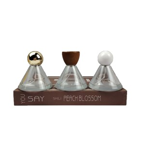 50ml Luxury Glass <b>Refillable</b> Square Shaped Empty Premium <b>Perfume</b> <b>Bottle</b> with Screw Cap - Product Image 1