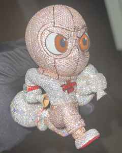 Colgante de moissanita incolora con diseño de dibujos animados para hombre, joyería hip hop personalizada en plata 925, colgante llamativo a bajo precio. - Product Image 1