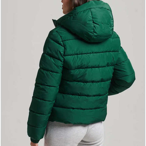Fall Winter <b>Women's</b> Plus Size Customized Breathable Quilted Air-conditioned Printed Nylon Bomber Puffer <b>Jackets</b> - Product Image 4