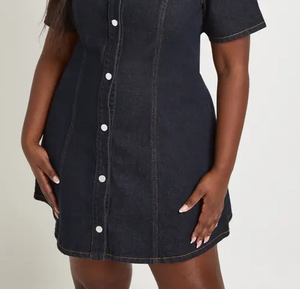 Vestido Camisero de Mezclilla con Botones para Mujer, Ropa Casual de Moda, Logotipo Personalizado, Marca Privada, Proveedor de Ropa al por Mayor, OEM Personalizado - Product Image 4