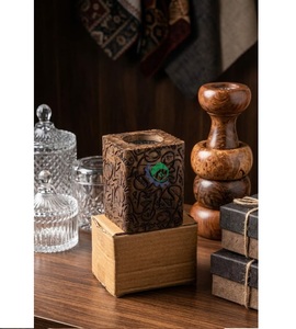 Hand Carved Wooden Incense <b>Burner</b> Arabic Pattern Bakhoor Holder Eco Friendly Religious Home Decor - Product Image 4