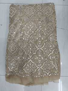 Tela de bordado Net Embroidery CutDana, ancho de 44 pulgadas, para usar en vestidos, saris, lehengas, etc. - Product Image 5