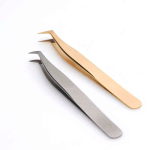 Kit <span class=keywords><strong>de</strong></span> Inicio Profesional <span class=keywords><strong>de</strong></span> Acero Inoxidable para Extensión <span class=keywords><strong>de</strong></span> Pestañas con <span class=keywords><strong>Pinzas</strong></span> Rectas y Curvas Antimagnéticas y Logotipo Personalizado - Product Image 3