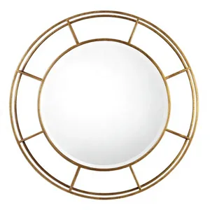 Miroir mural Axiom Home Accents, orné d'un cadre en métal, d'inspiration vintage, pour la décoration de la chambre ou de l'entrée, cadre idéal pour un accent décoratif - Product Image 1