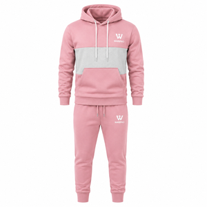 WARPRO INDUSTRY Adult <b>Boys</b> Tracksuit Set 100% Cotton Heavyweight Silk Screen Printed Custom Logo Options Elastic Waist - Product Image 3