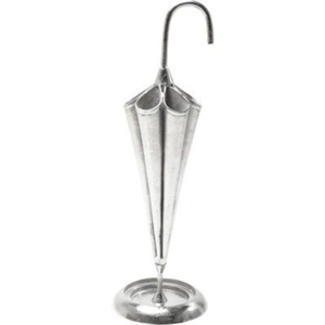 Porte-parapluie minimaliste en métal galvanisé avec design cannelé pour la décoration intérieure, structure autoportante - Product Image 2