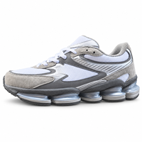 Chaussures de course rétro pour hommes, amortissantes, respirantes en maille, baskets épaisses à semelle segmentée, baskets de sport décontractées pour la marche