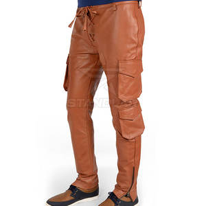 กางเกงหนังผู้ชายคุณภาพสูง ดีไซน์ล่าสุด ขายส่ง รับออกแบบโลโก้ของคุณเอง - Product Image 5