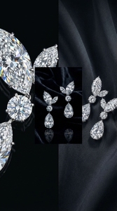 925 Sterling <b>Silver</b> Moissanite Drop <b>Earrings</b> Marquise Round Pear Cut Luxury for Women <b>Wedding</b> Anniversary Gift - Product Image 5