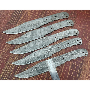 Ensemble de couteaux de chef personnalisés faits à la main Burraq, lame en acier Damas (4-5,9 pouces, épaisseur 3,0 mm), passe au lave-vaisselle, étui en cuir - Product Image 6