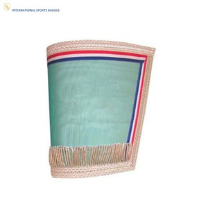 Pulseras Masónicas de Alta Calidad Bordadas y Hechas a Mano con Diseño Tradicional (Cuero de Terciopelo) - Product Image 2