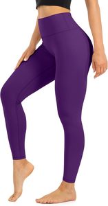 Premium Womens Fitness Tights High Waist Elastic <b>Leggings</b> Yoga Gym Running Workout Pants Slim <b>Shape</b> Activewear 100% Cotton Quick - Product Image 2