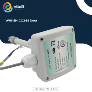 เซ็นเซอร์ตรวจจับก๊าซคาร์บอนไดออกไซด์ WITTELB WIN-SN-CO2-HVAC สำหรับระบบ HVAC แบบ Modbus RTU RS485 สำหรับระบบควบคุมอาคารอัตโนมัติ BMS และระบบ HVAC อุตสาหกรรม - Product Image 1