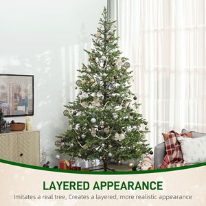 Árbol de Navidad Artificial de 2.7 m con Base de Acero y 4306 Puntas para Decoración Navideña en el Hogar u Oficina - Product Image 4